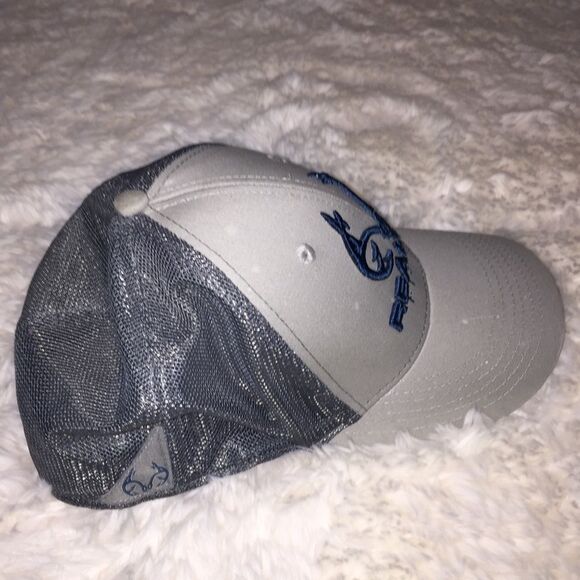 RealTree Fishing Hat Stretch Small Medium Blue Gray - Picture 2 of 7